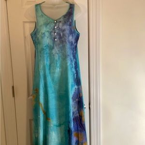Cozy Ocean Blue Maxi Dress Size 4-8